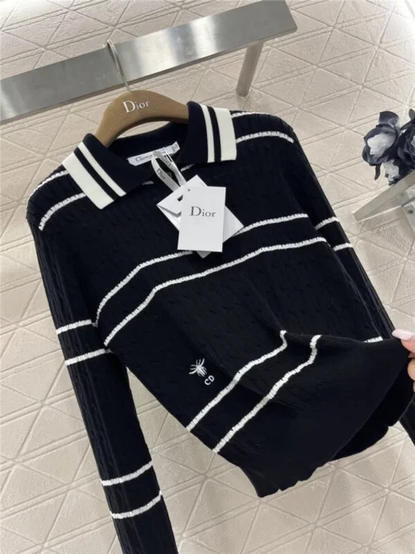 dior lapel knitted long sleeve - Replica Dior