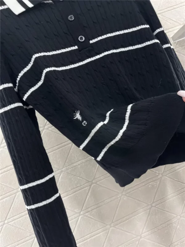 dior lapel knitted long sleeve - Replica Dior