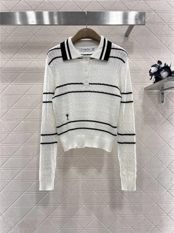 dior lapel knitted long sleeve - Replica Dior