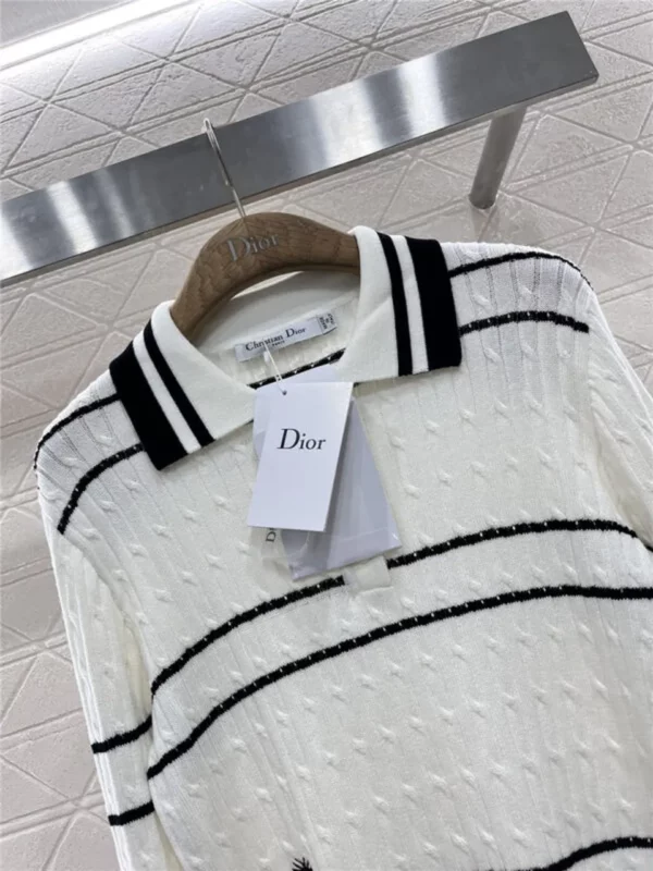 dior lapel knitted long sleeve - Replica Dior