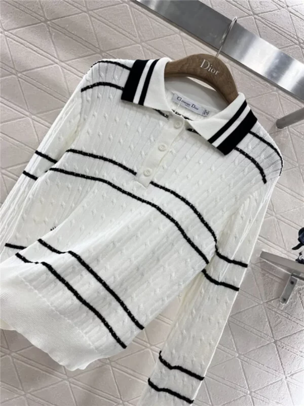 dior lapel knitted long sleeve - Replica Dior