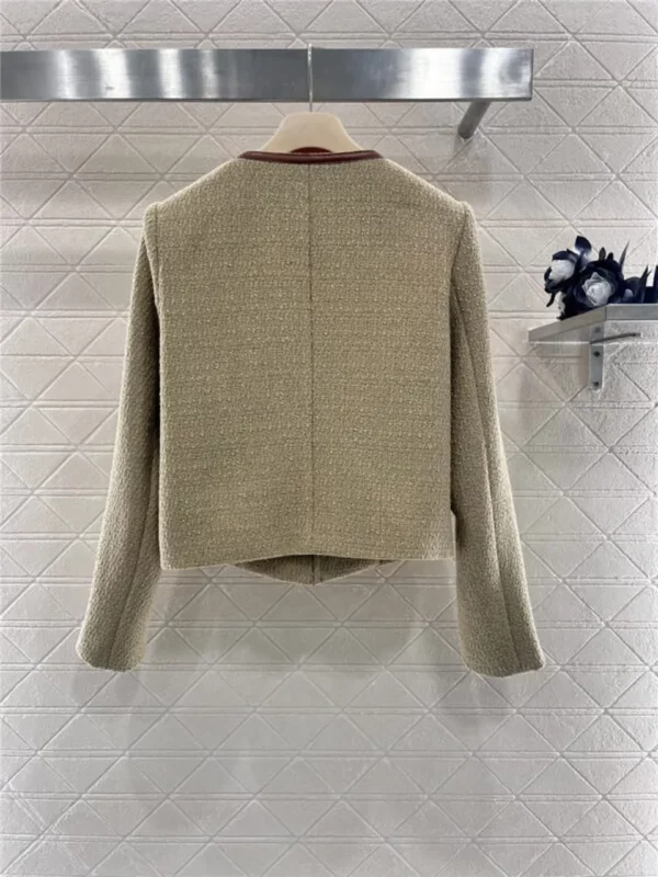 miumiu round neck woolen coat - designer replica website