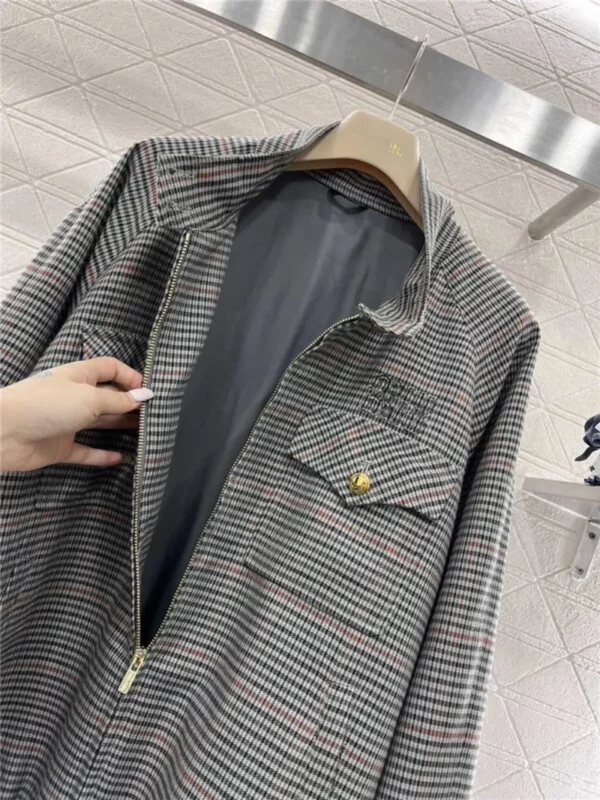 miumiu wool plaid jacket - designer replica website