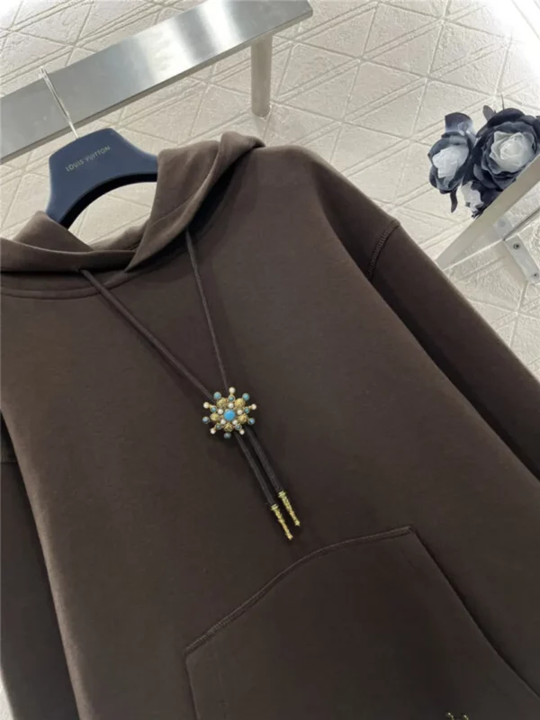 louis vuitton LV hooded drawstring sweatshirt - Replica Louis Vuitton