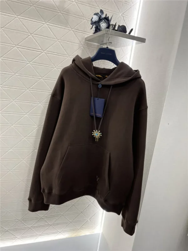 louis vuitton LV hooded drawstring sweatshirt - Replica Louis Vuitton