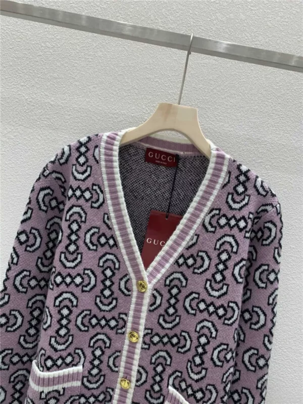 gucci v neck knitted cardigan - Gucci replica