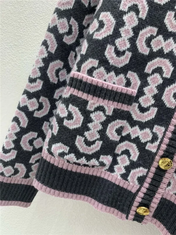 gucci crew neck knitted cardigan - Gucci replica