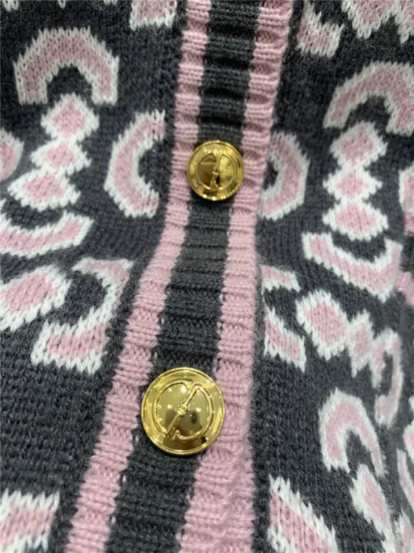 gucci crew neck knitted cardigan - Gucci replica