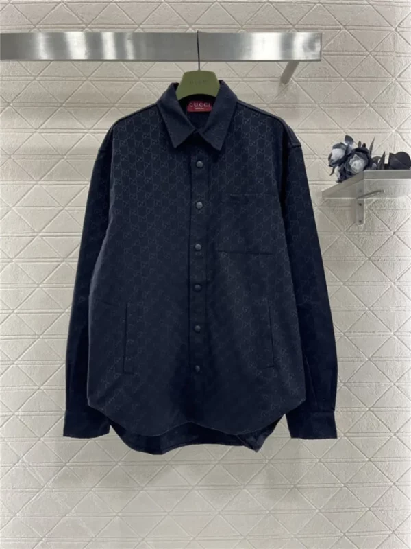 gucci jacquard shirt jacket - Gucci replica