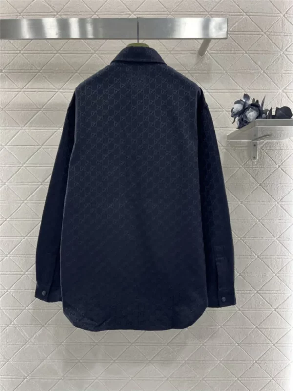 gucci jacquard shirt jacket - Gucci replica