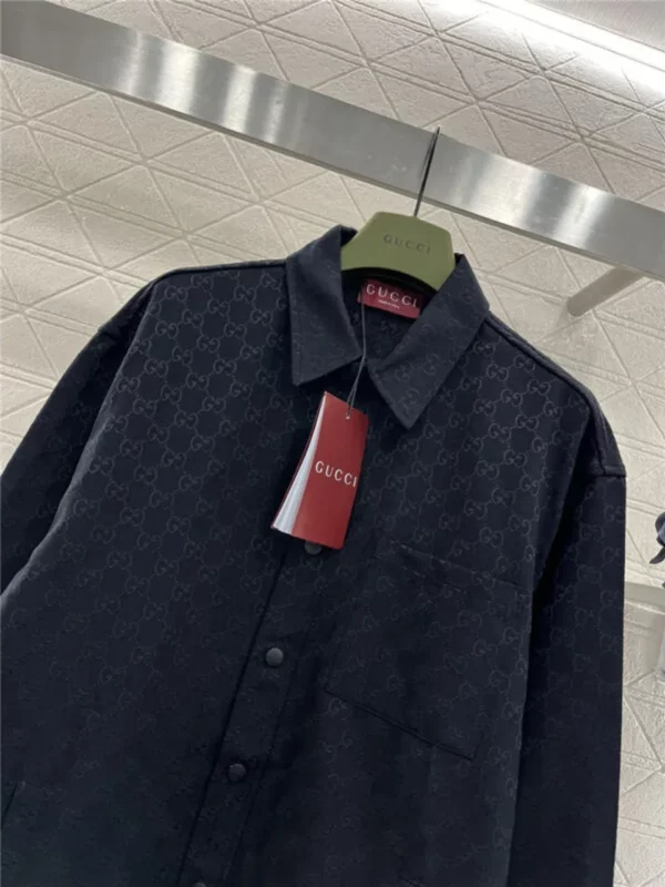 gucci jacquard shirt jacket - Gucci replica