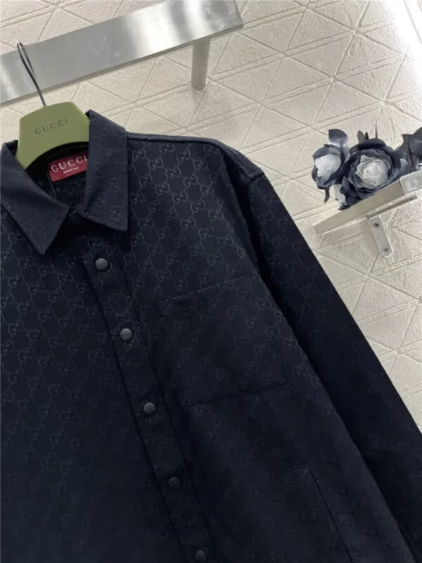 gucci jacquard shirt jacket - Gucci replica