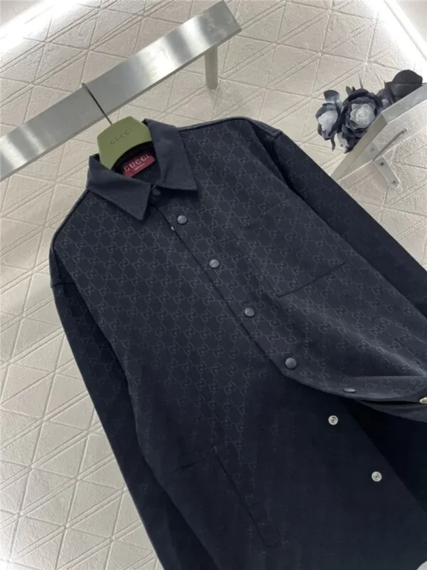 gucci jacquard shirt jacket - Gucci replica