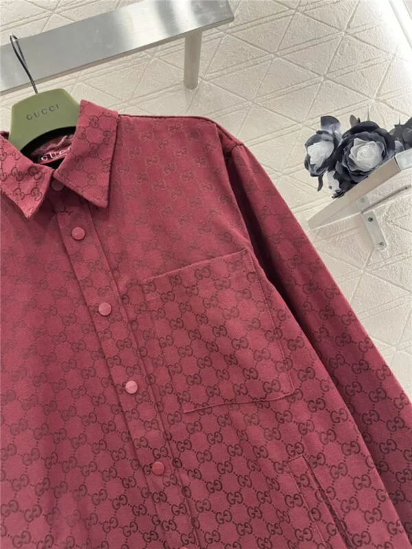 gucci jacquard shirt jacket - Gucci replica