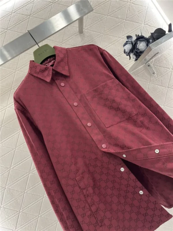 gucci jacquard shirt jacket - Gucci replica