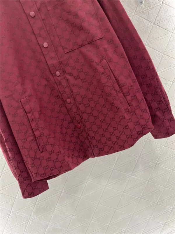 gucci jacquard shirt jacket - Gucci replica