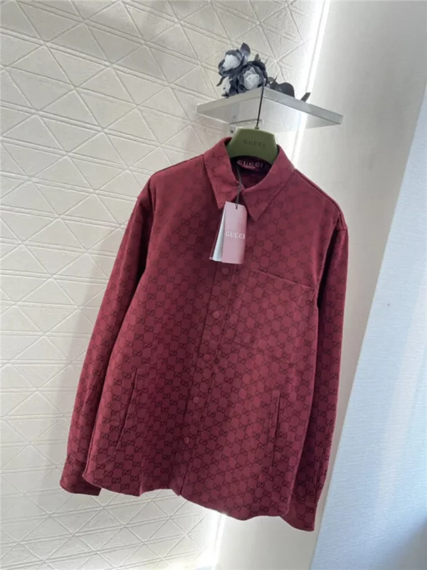 gucci jacquard shirt jacket - Gucci replica