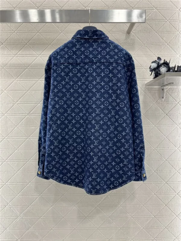 louis vuitton LV lapel denim jacket - Replica Louis Vuitton