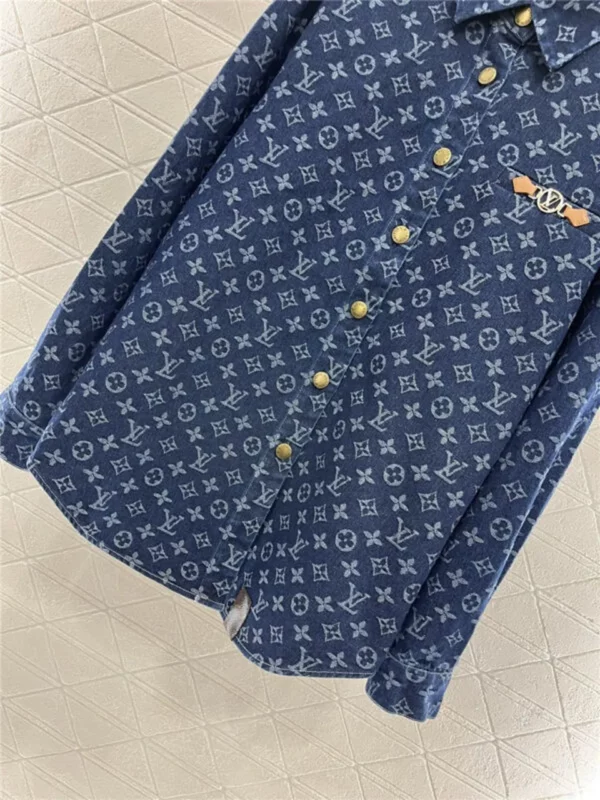 louis vuitton LV lapel denim jacket - Replica Louis Vuitton