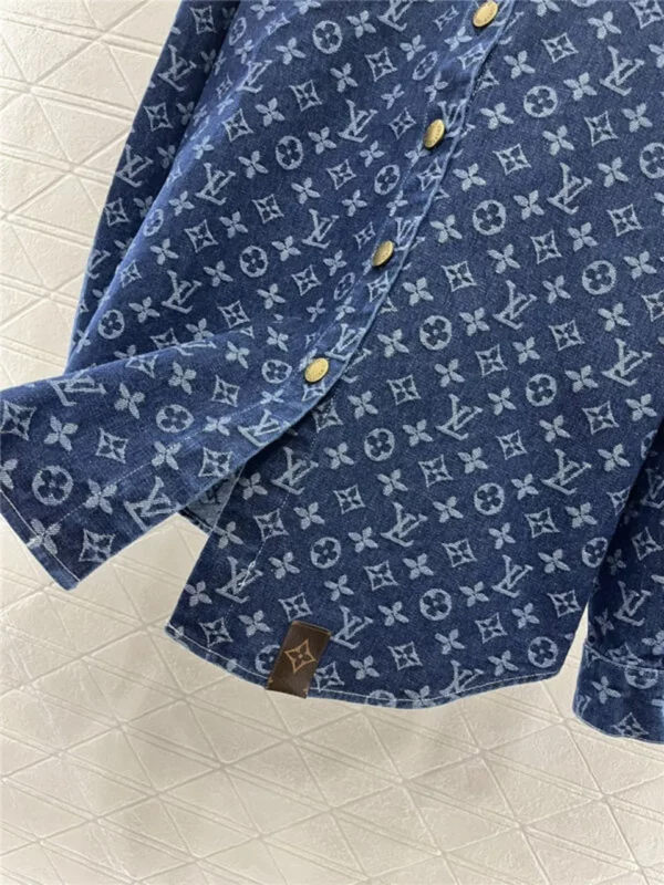 louis vuitton LV lapel denim jacket - Replica Louis Vuitton