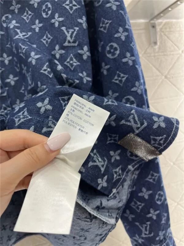 louis vuitton LV lapel denim jacket - Replica Louis Vuitton