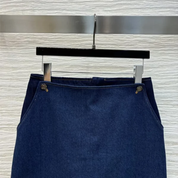 Fendi high waist denim maxi skirt - aaa replica clothes