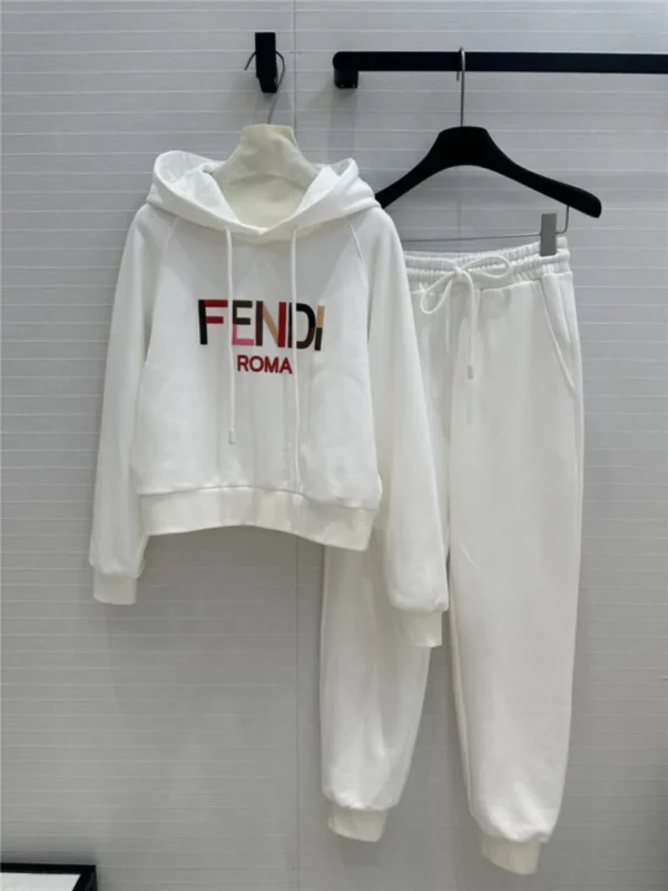 Fendi printed sweatshirt set - aaa replica clothes