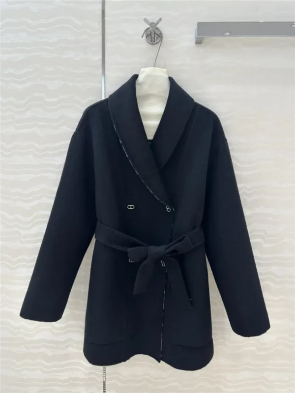 Hermes cashmere jacquard coat - aaa replica clothes