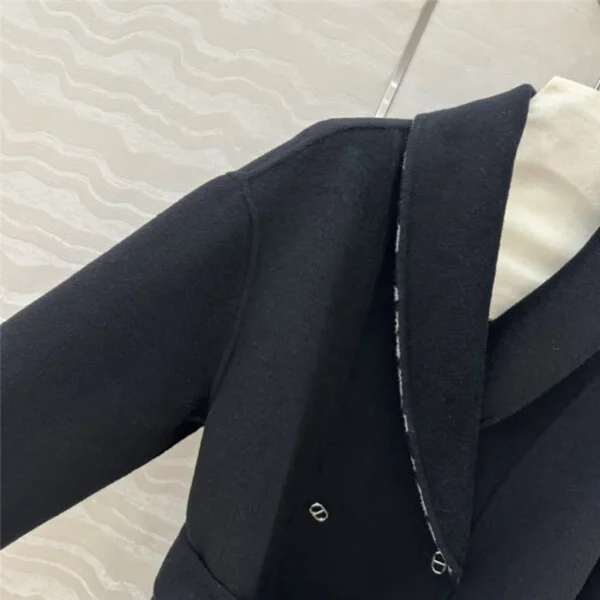 Hermes cashmere jacquard coat - aaa replica clothes