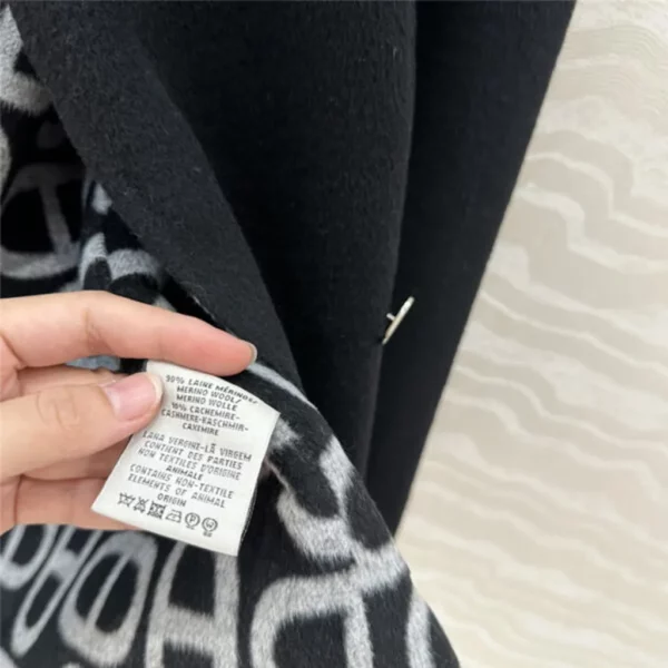 Hermes cashmere jacquard coat - aaa replica clothes