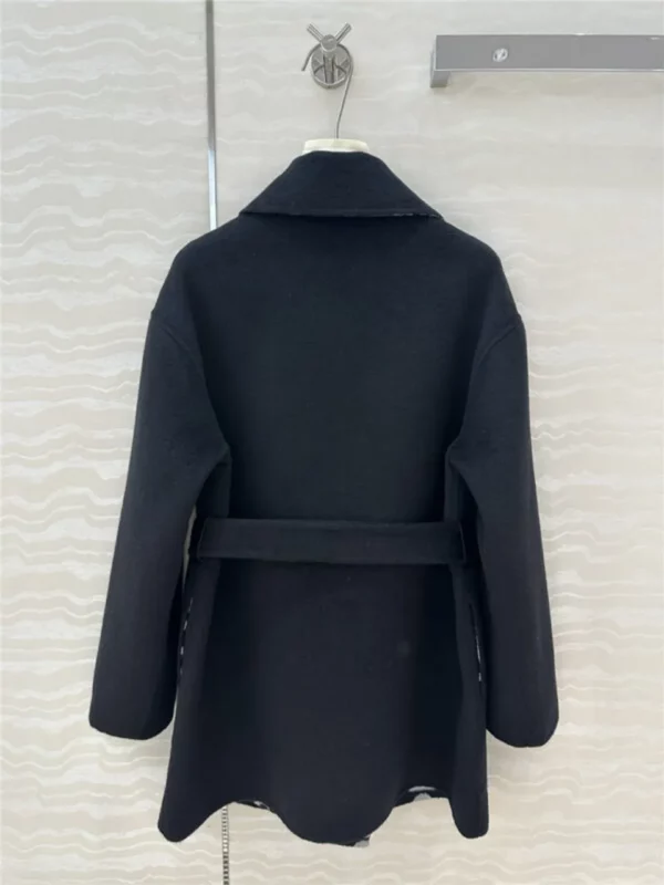 Hermes cashmere jacquard coat - aaa replica clothes