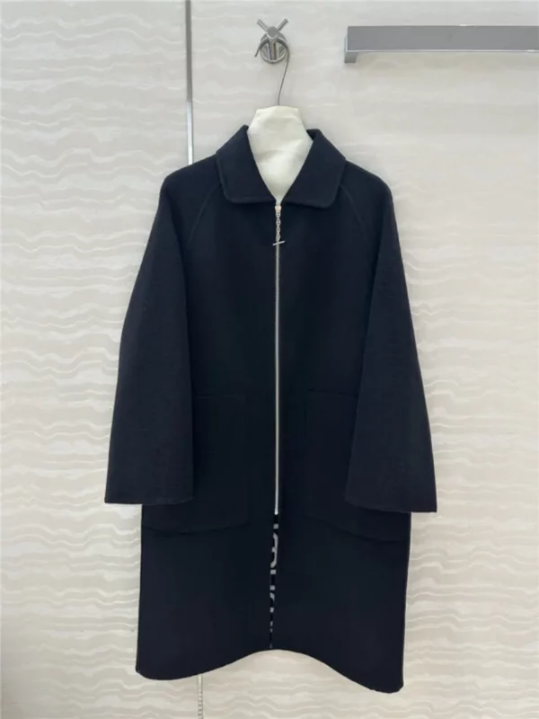 Hermes cashmere jacquard coat - aaa replica clothes