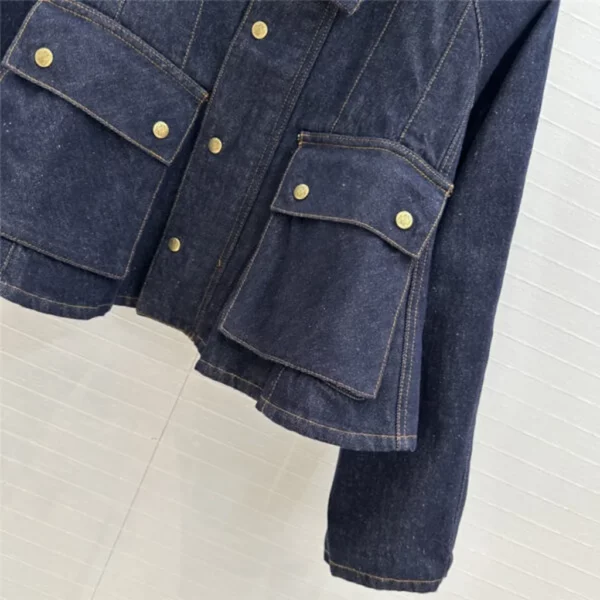 loewe lapel denim jacket - aaa replica clothes