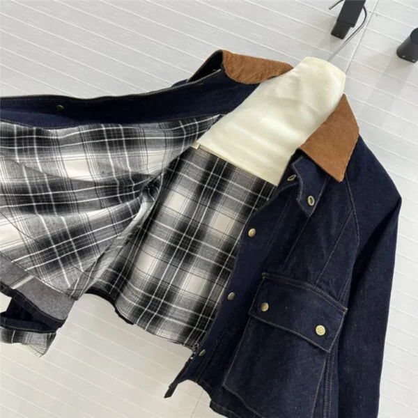 loewe lapel denim jacket - aaa replica clothes