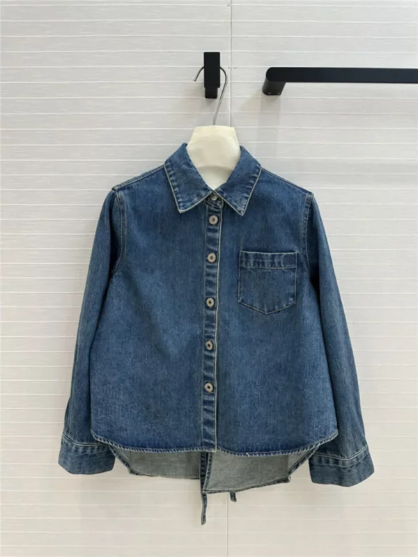 loewe denim shirt jacket - aaa replica clothes