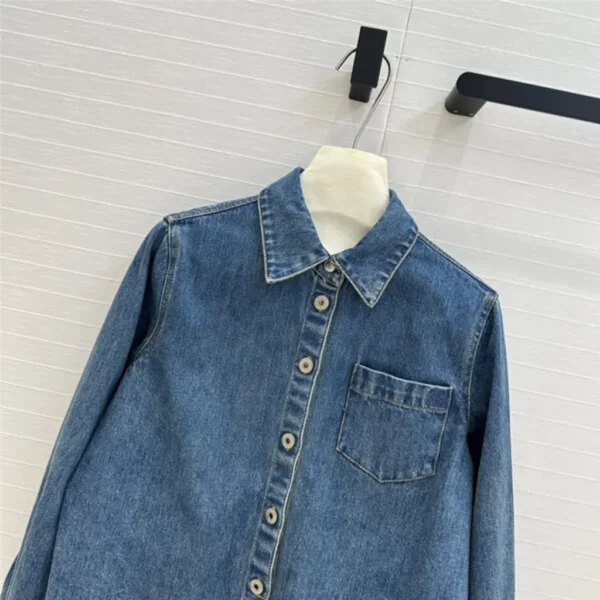 loewe denim shirt jacket - aaa replica clothes