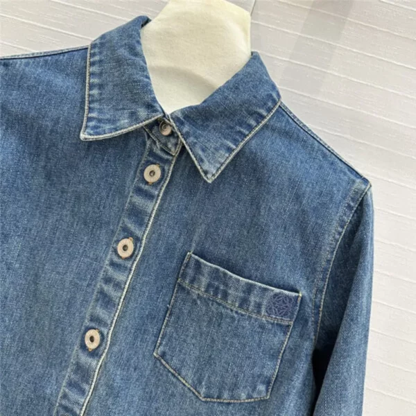 loewe denim shirt jacket - aaa replica clothes