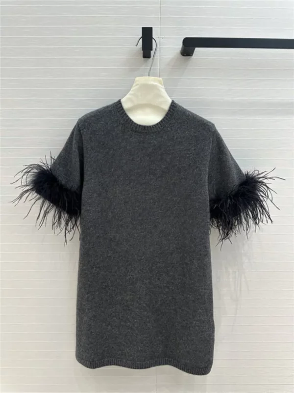 valentino grey short sleeve sweater - aaa replica clothes