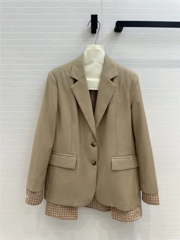 miumiu fake two piece suit jacket - aaa replica clothes