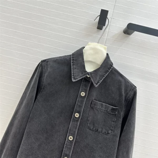 loewe cropped denim shirt - aaa replica clothes