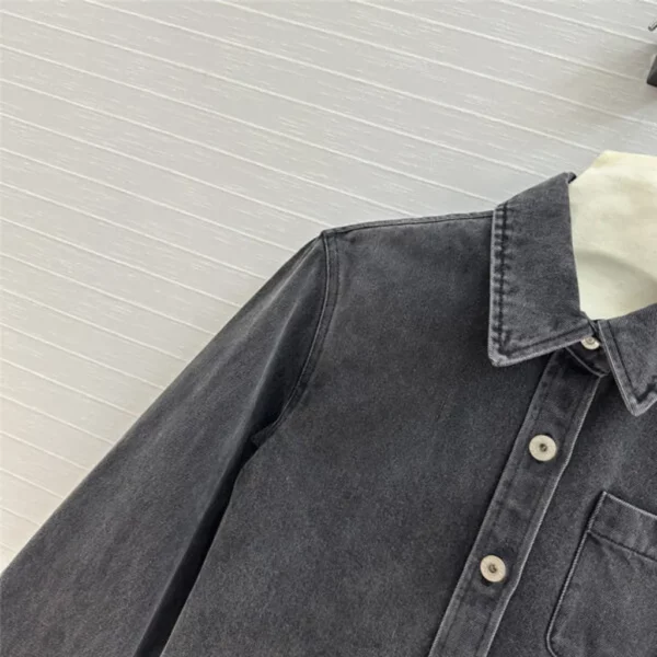 loewe cropped denim shirt - aaa replica clothes