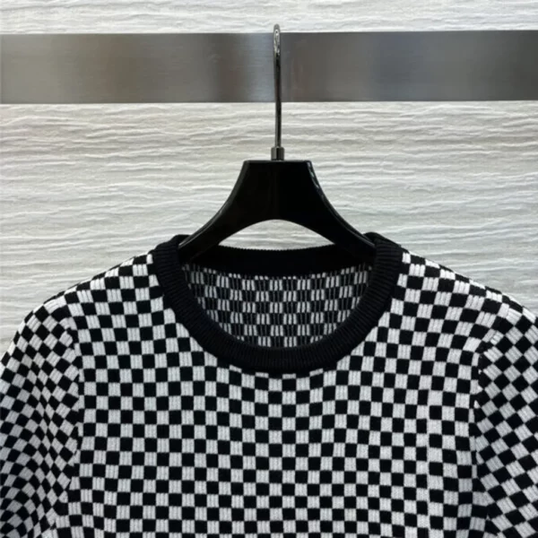 louis vuitton LV knitted short sleeved top - Replica Louis Vuitton