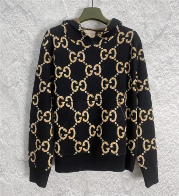 gucci hooded long sleeve sweater - Gucci replica