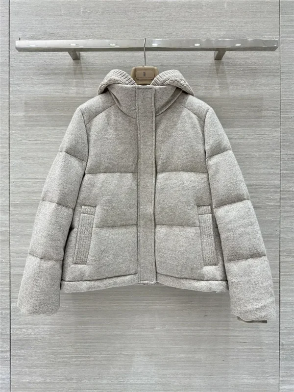 loro piana wool and cashmere down jacket