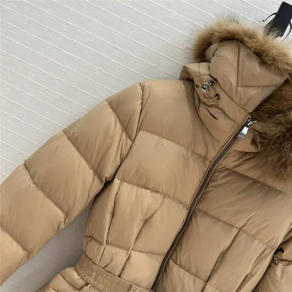 moncler long hooded down jacket