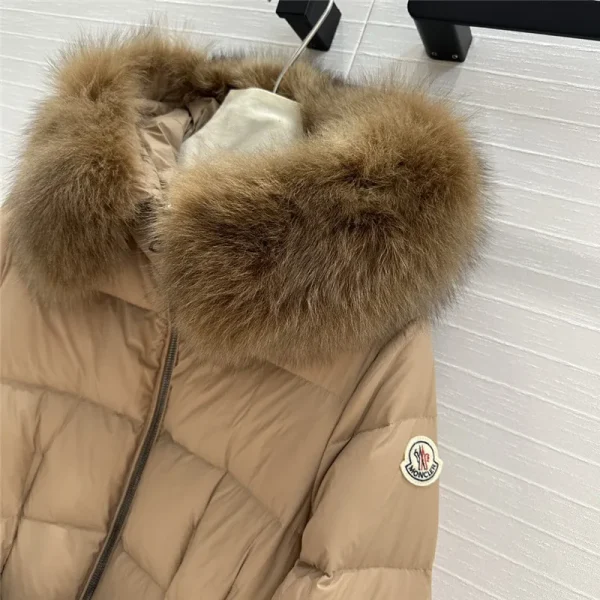 moncler long hooded down jacket