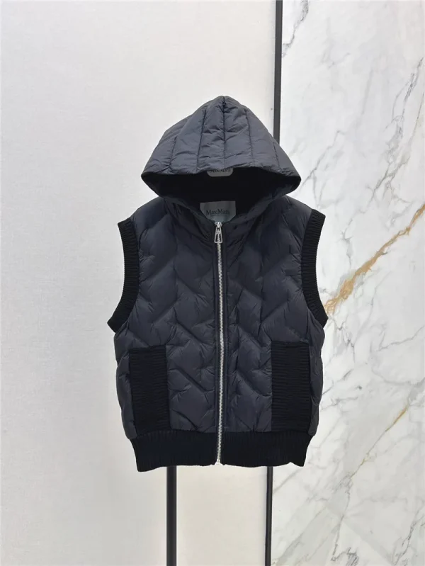 MaxMara hooded down vest