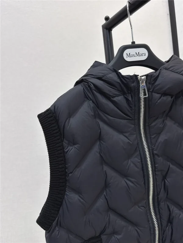 MaxMara hooded down vest