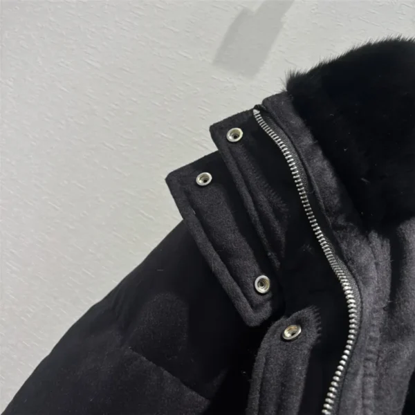 loro piana cashmere mink collar down jacket