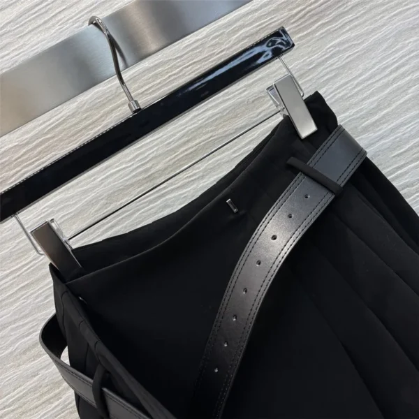 Dior belt pleated skirt